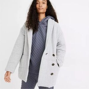 Madewell Sweatshirt Puffer Coat